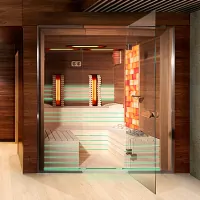 Kombinovaná sauna na mieru s himalájskou soľou Kombinovaná sauna na mieru s himalájskou soľou