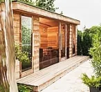 Luxusný sauna domček - stavba sauny Luxusný sauna domček - stavba sauny