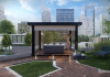 Pergola s tienidlom zipSCREEN v black angel farbe